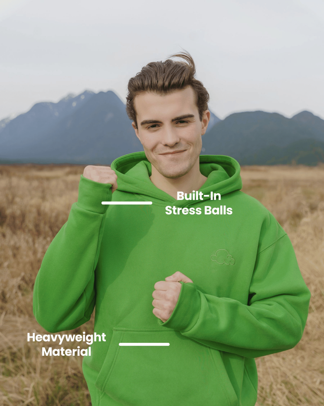 Grounding hoodie for ADHD and Anxiety Relief