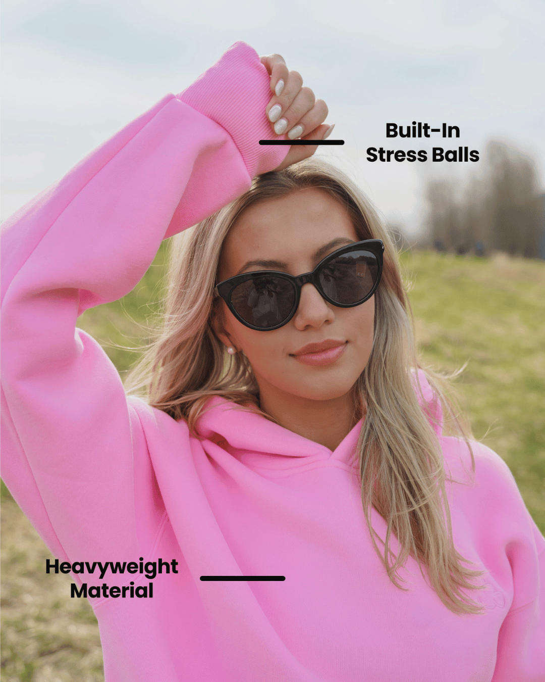 Grounding hoodie for ADHD and Anxiety Relief