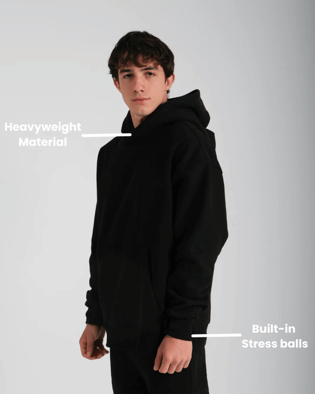 Grounding hoodie for ADHD and Anxiety Relief